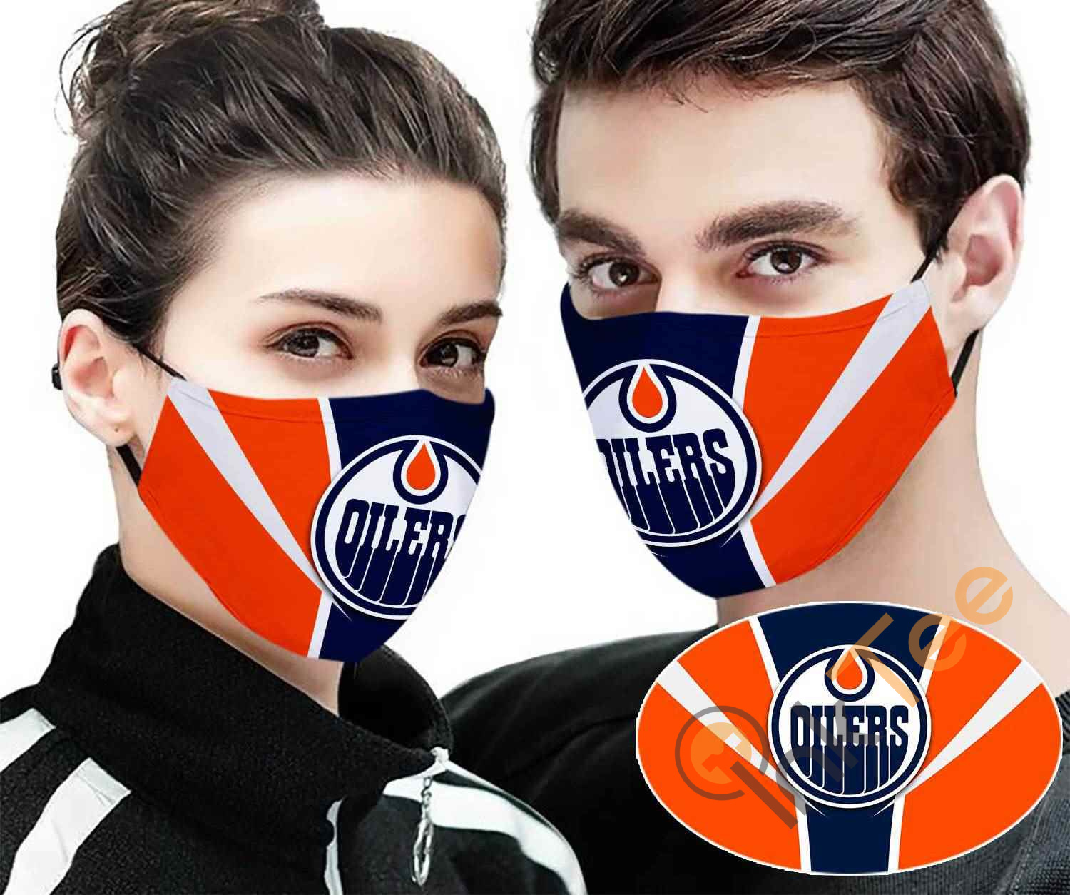 Edmonton Oilers neck gaiter Face mask Football Seamless Balaclava US SELLER! 