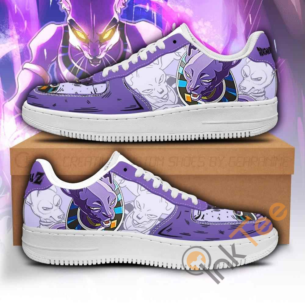 Beerus Custom Dragon Ball Anime Nike Air Force Shoes