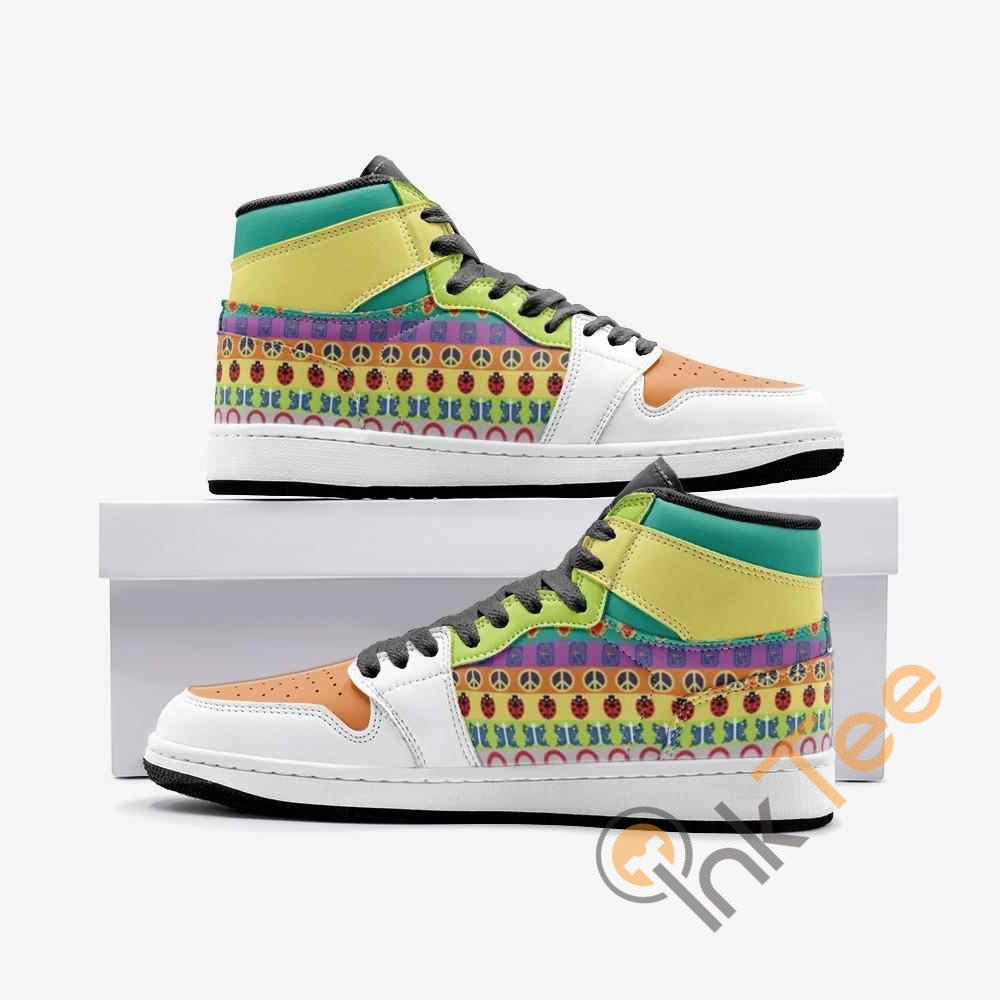 glide sammenbrud Peru Colorful Patterns Jojo's Bizarre Adventure Custom Air Jordan Shoes