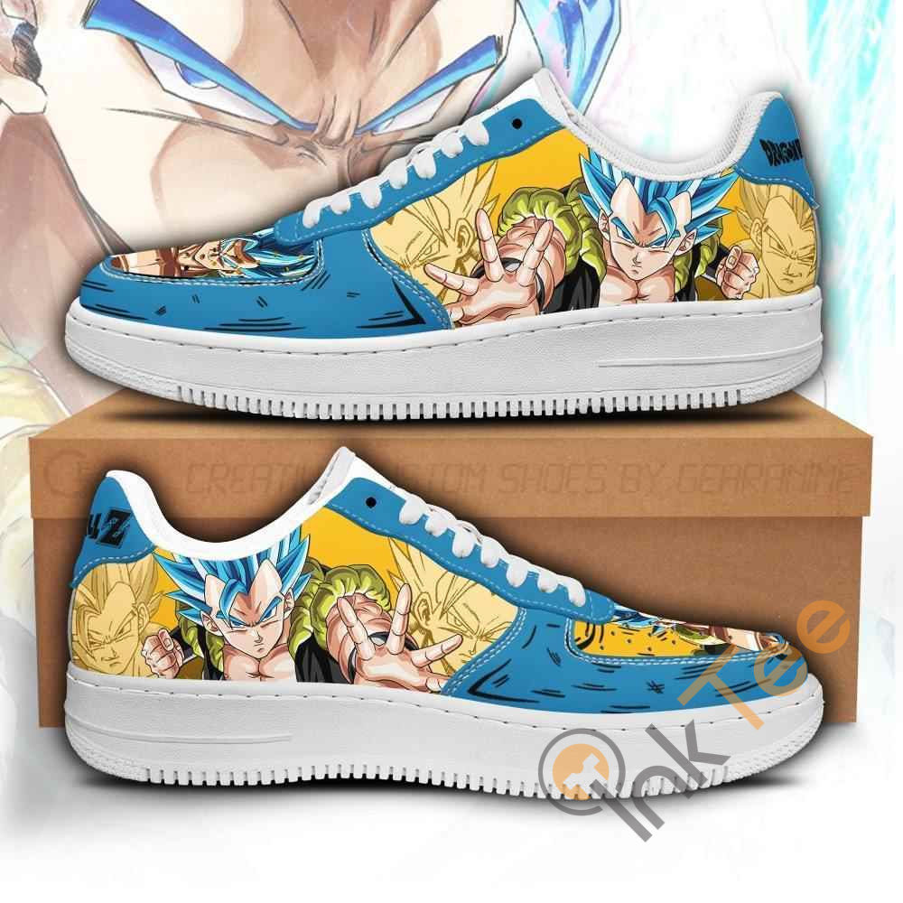 Gogeta Custom Dragon Ball Anime Nike Air Force Shoes - InkTee Store