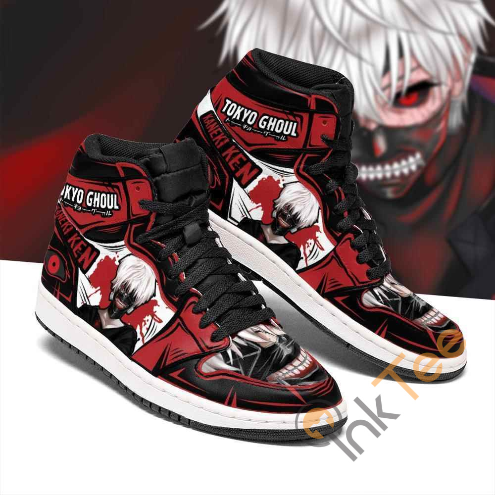 Ken Kaneki Custom Tokyo Ghoul Sneakers 