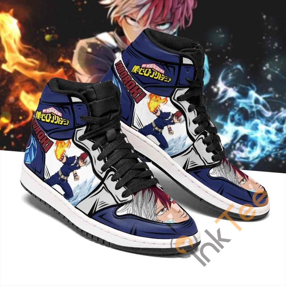 Todoroki Shoto Custom My Hero Academia Sneakers Anime Air