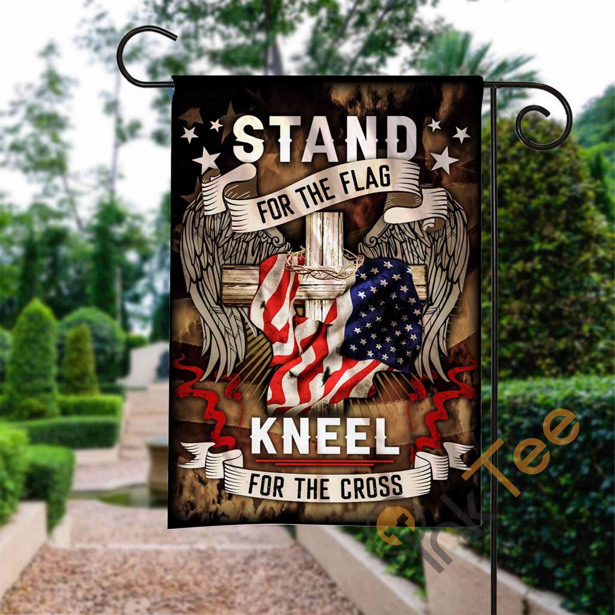 Custom Stand For The Kneel For The Cross Garden Flag