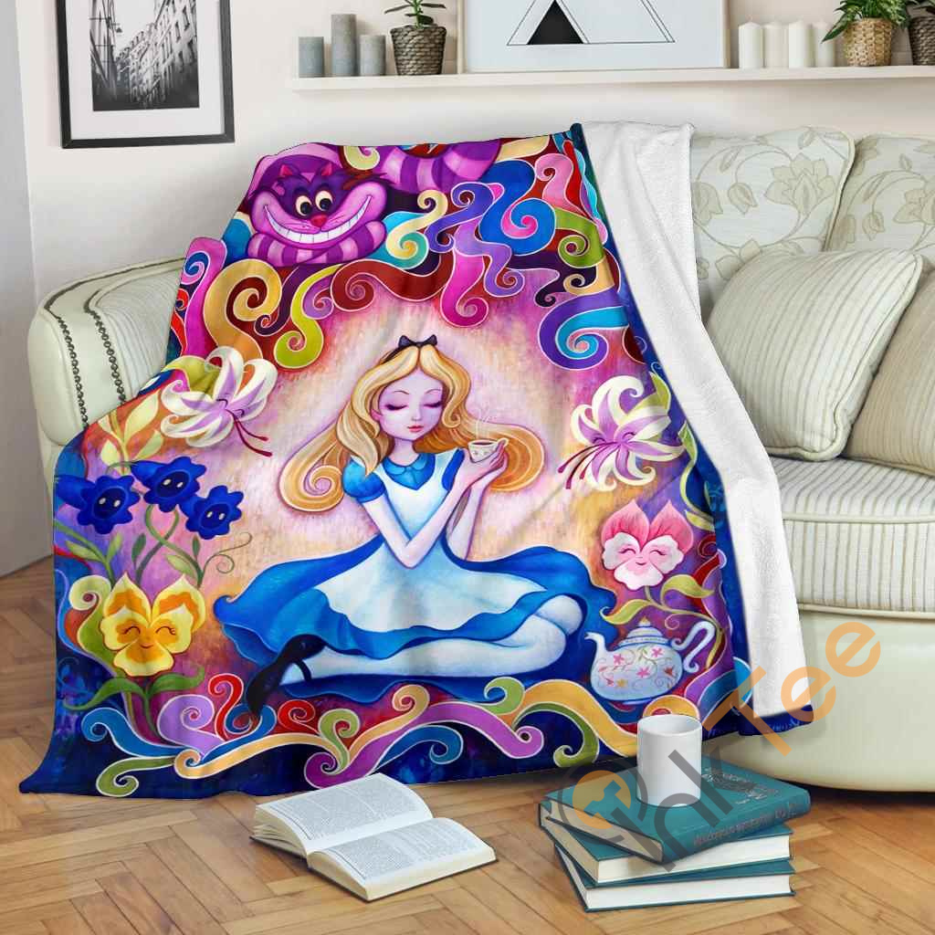 Alice In Wonderland Fleece Blanket