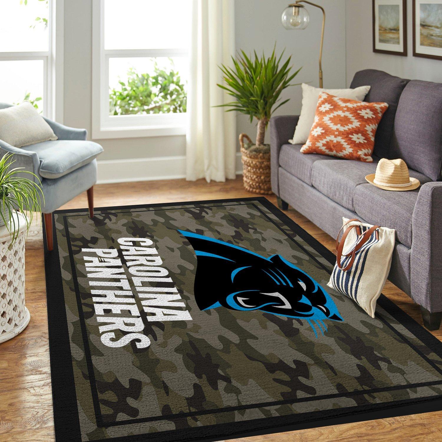 Camo Camouflage Carolina Panthers Nfl Limited Edition Amazon Best Seller Sku 268071 Rug
