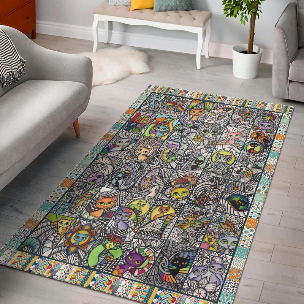 Colorful Cats Limited Edition Amazon Best Seller Sku 267931 Rug