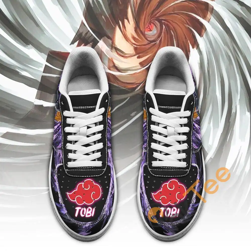 Akatsuki Tobi Custom Naruto Anime Amazon Nike Air Force Shoes