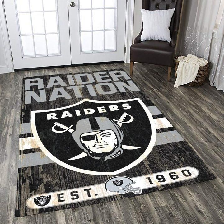 Amazon Oakland Raiders Living Room Area No4359 Rug