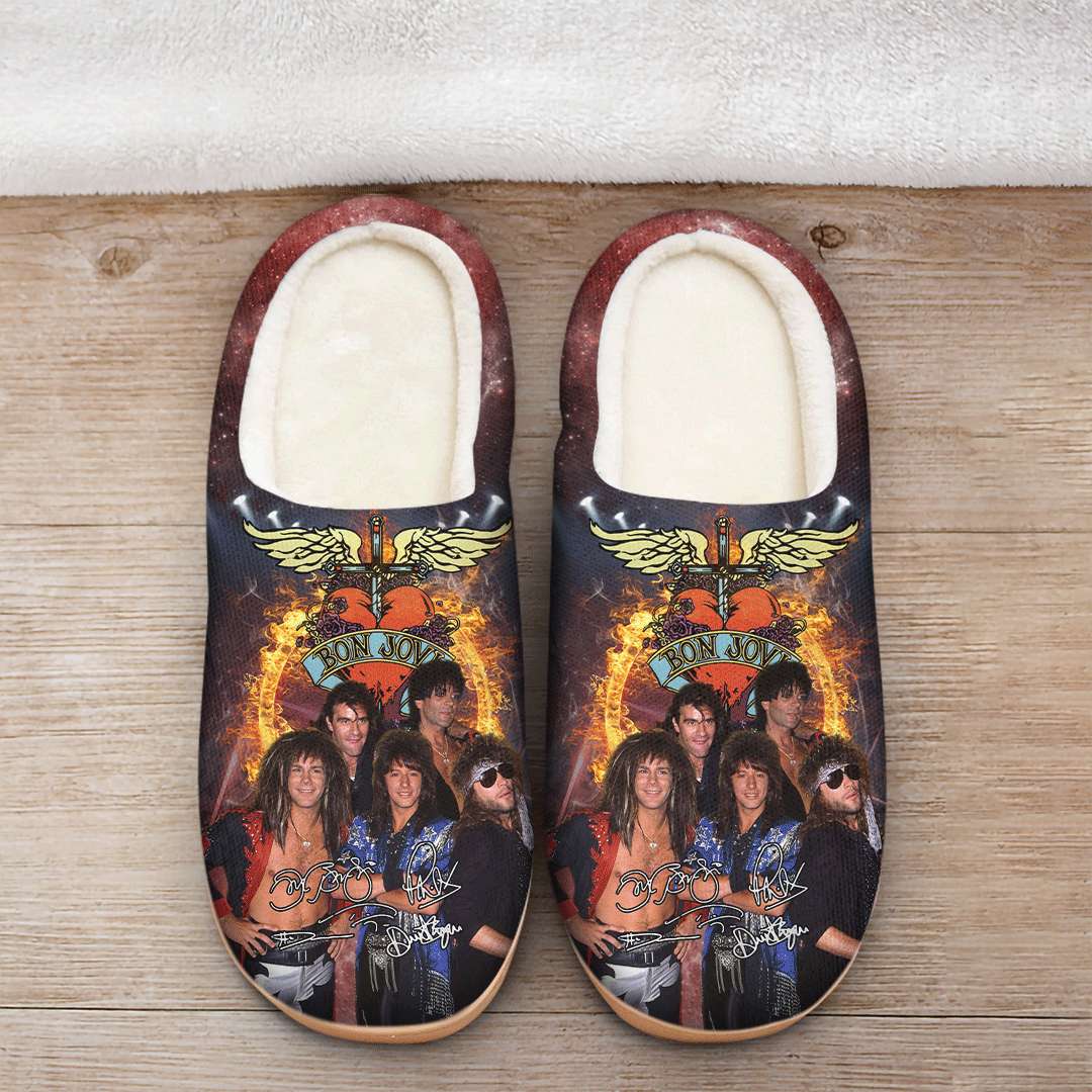 Blandet marxistisk digtere Bon Jovi Custom Shoes Slippers
