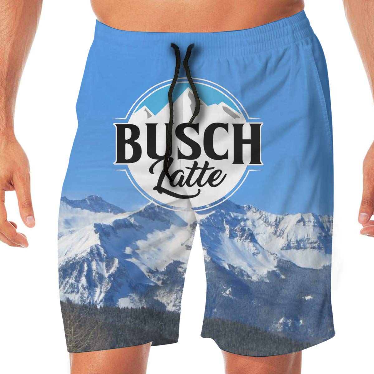 Busch Light Beer Mountain Swim Trunks Shorts - InkTee Store