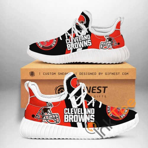 Cleveland Browns Shoes Customize Sneakers Yeezy Shoes for women