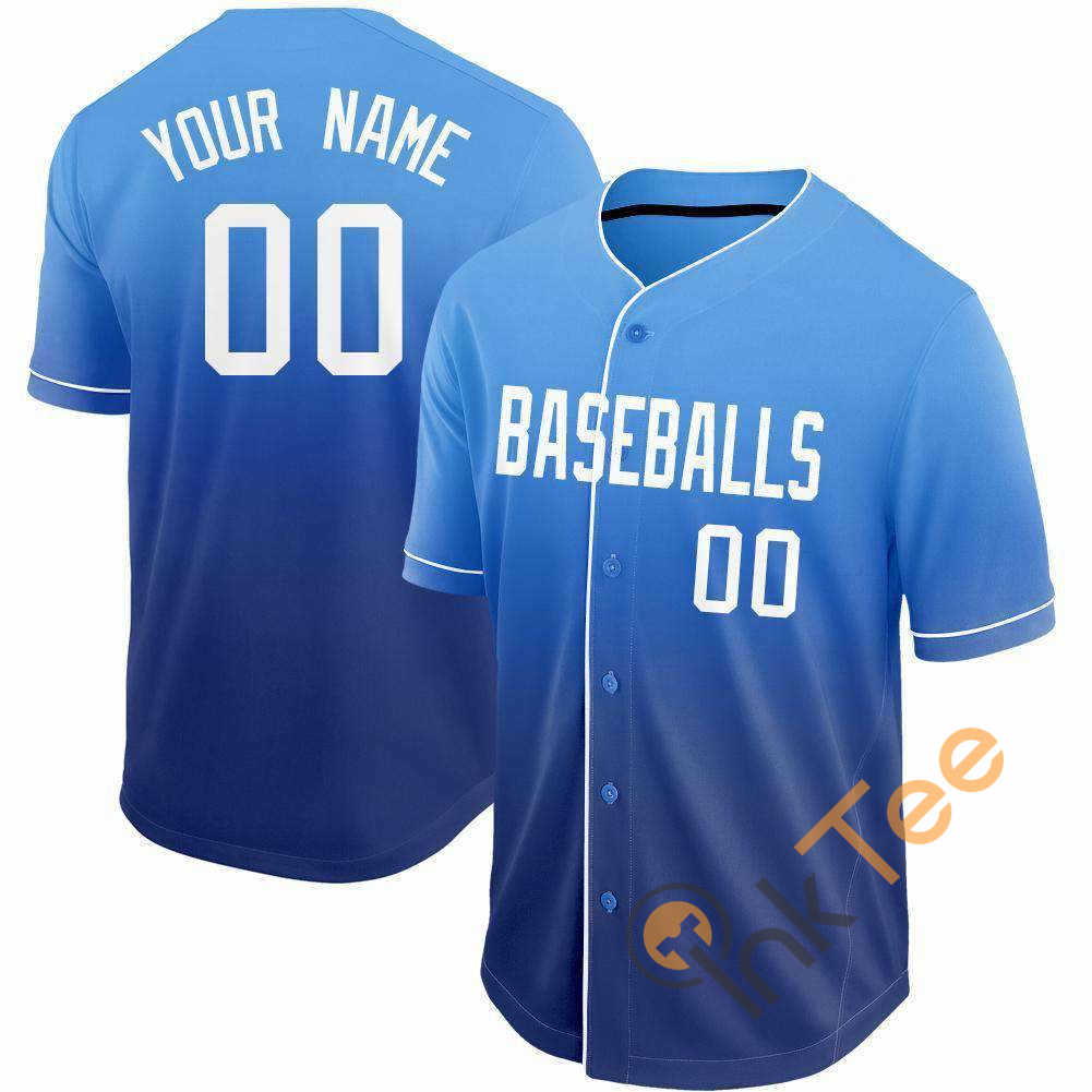 royal blue baseball shirt