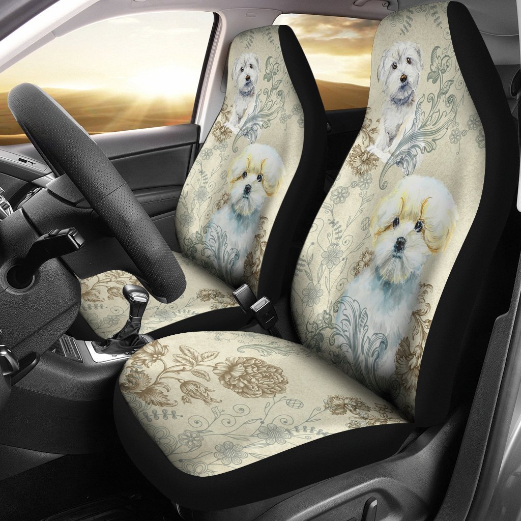 Cute Maltese Amazing Gift Ideas Car Seat Covers