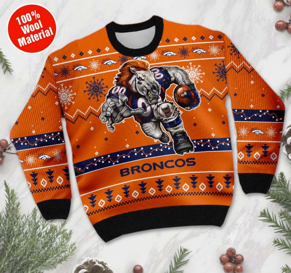 broncos christmas sweater