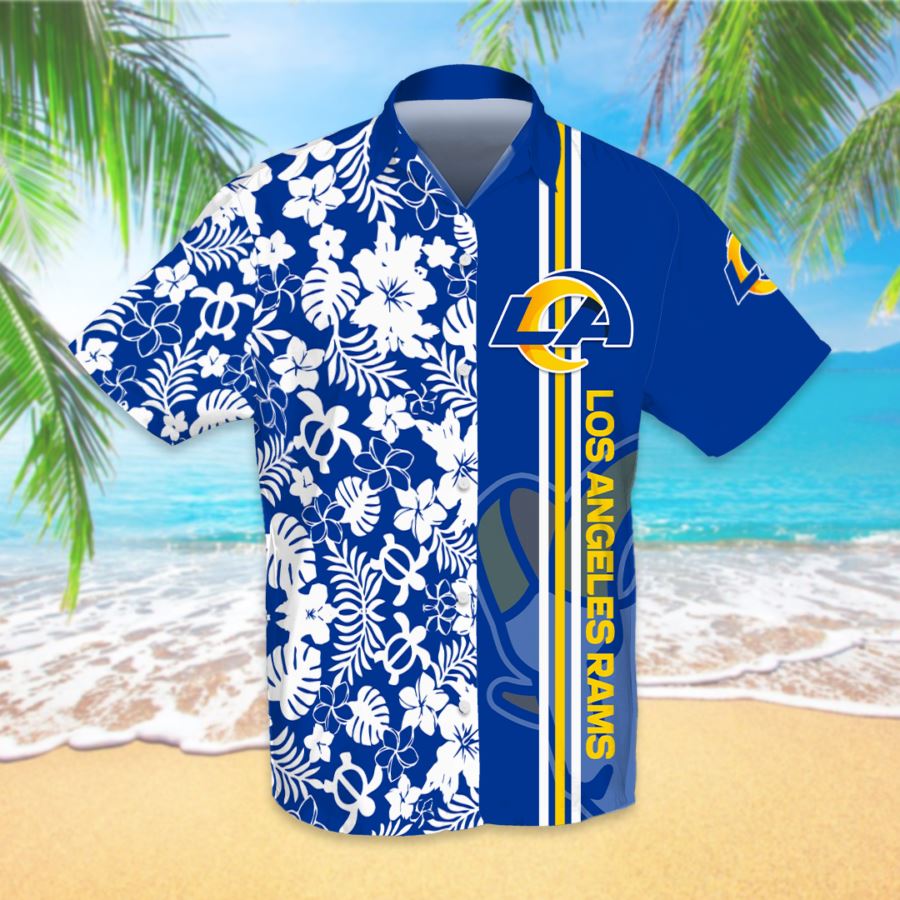 Personalized Los Angeles Rams NFL Hawaiian Shirt, Beach, 57% OFF