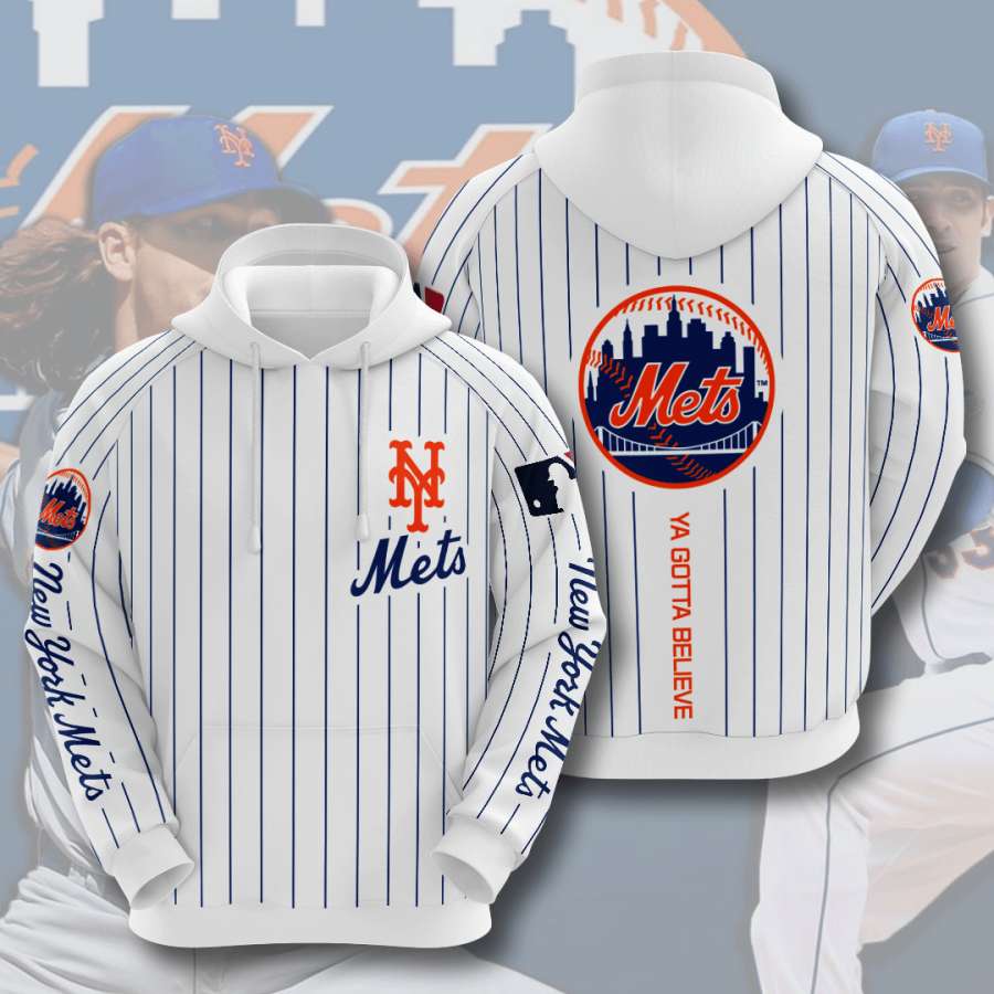 New York Mets No1392 Custom Hoodie 3D