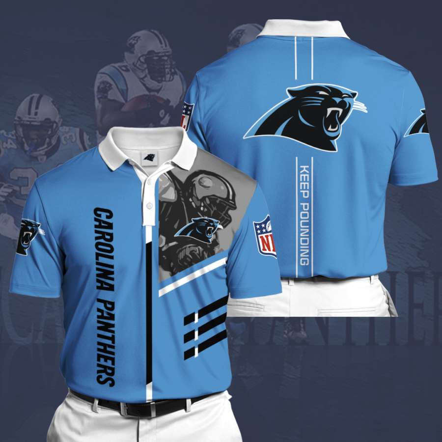 Personalized Carolina Panthers No23 Polo Shirt