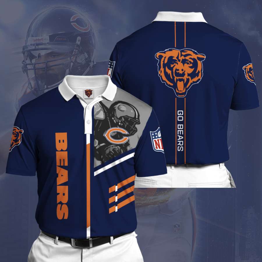 Personalized Chicago Bears No18 Polo Shirt