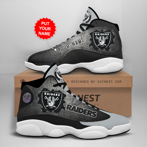 Personalized Las Raiders Custom No219 Jordan Shoes