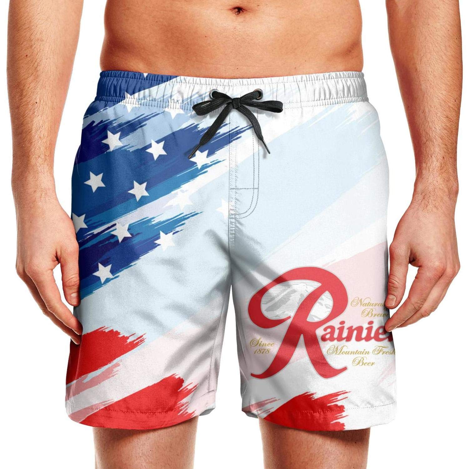 Rainier Beer Patriotic American Usa Flag July 4th Shorts - InkTee Store