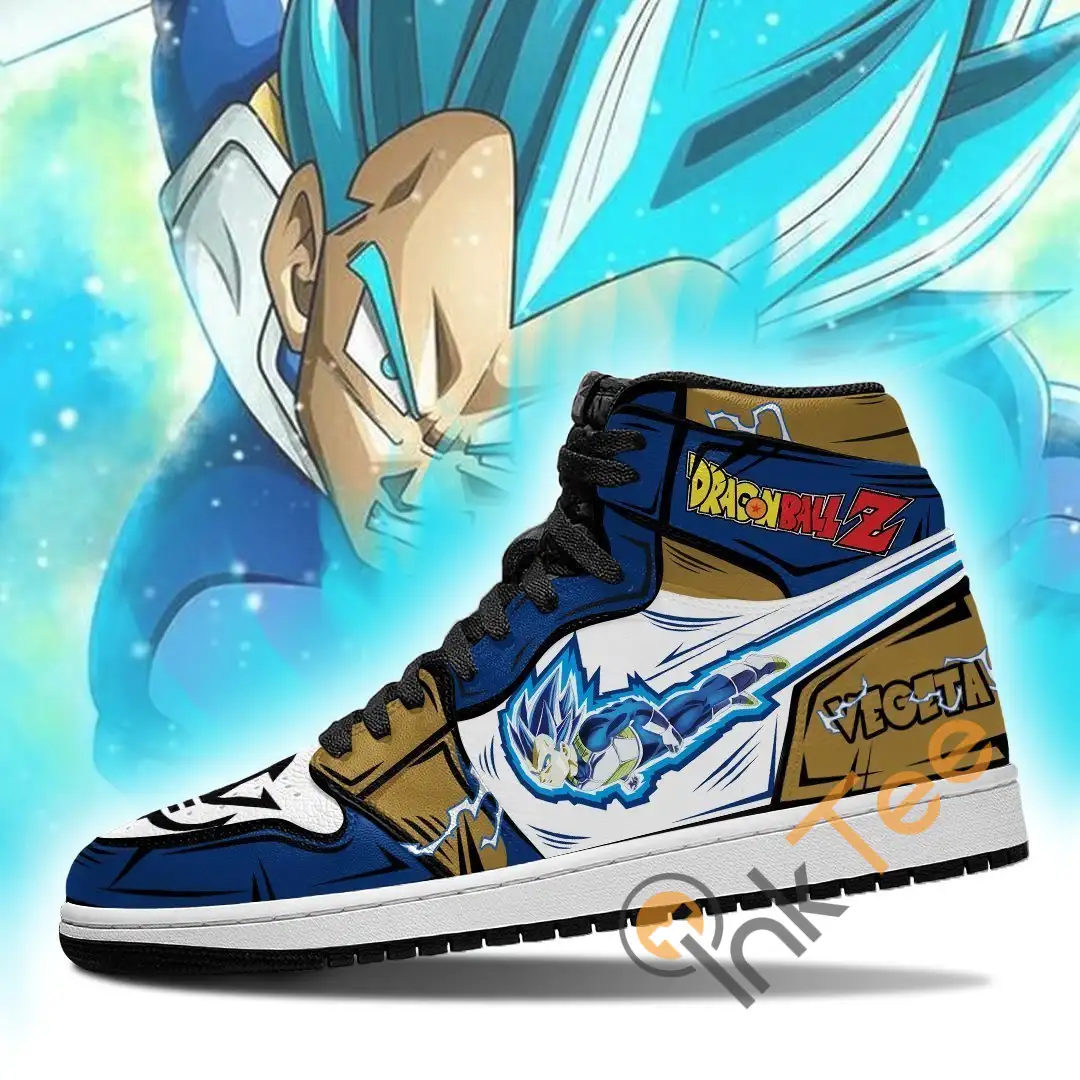 Vegeta Blue Dragon Ball Z Anime Amazon Nike Air Force Shoes - InkTee