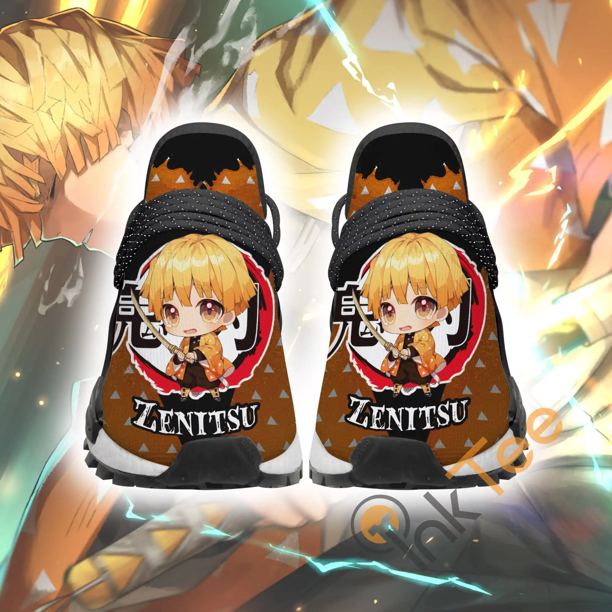 Zenitsu Agatsuma Custom Demon Slayer Anime Amazon NMD Human Shoes