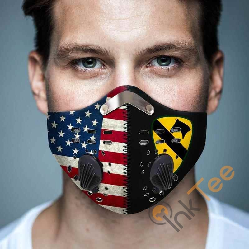 1st Cavalry Division Filter Activated Carbon Pm 2.5 Fm Face Mask