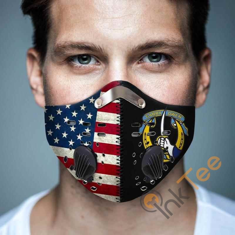 7th Cavalry Regiment Filter Activated Carbon Pm 2.5 Fm Face Mask