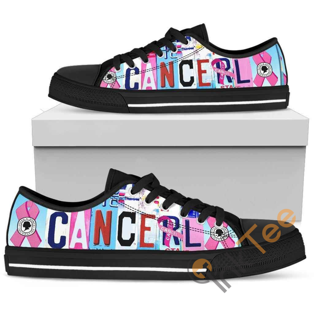 Cancel Cancer Low Top Shoes