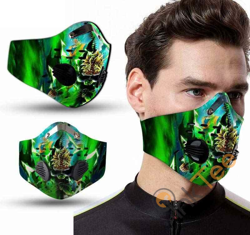 Dragon Ball Super Broly Son Goku And Vegeta Filter Activated Carbon Pm 2.5 Fm Face Mask