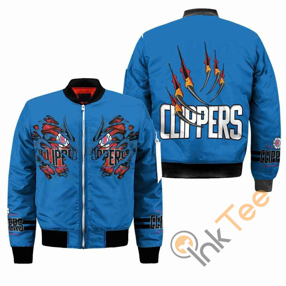 LA Clippers NBA Claws Apparel Best Christmas Gift For Fans Bomber Jacket