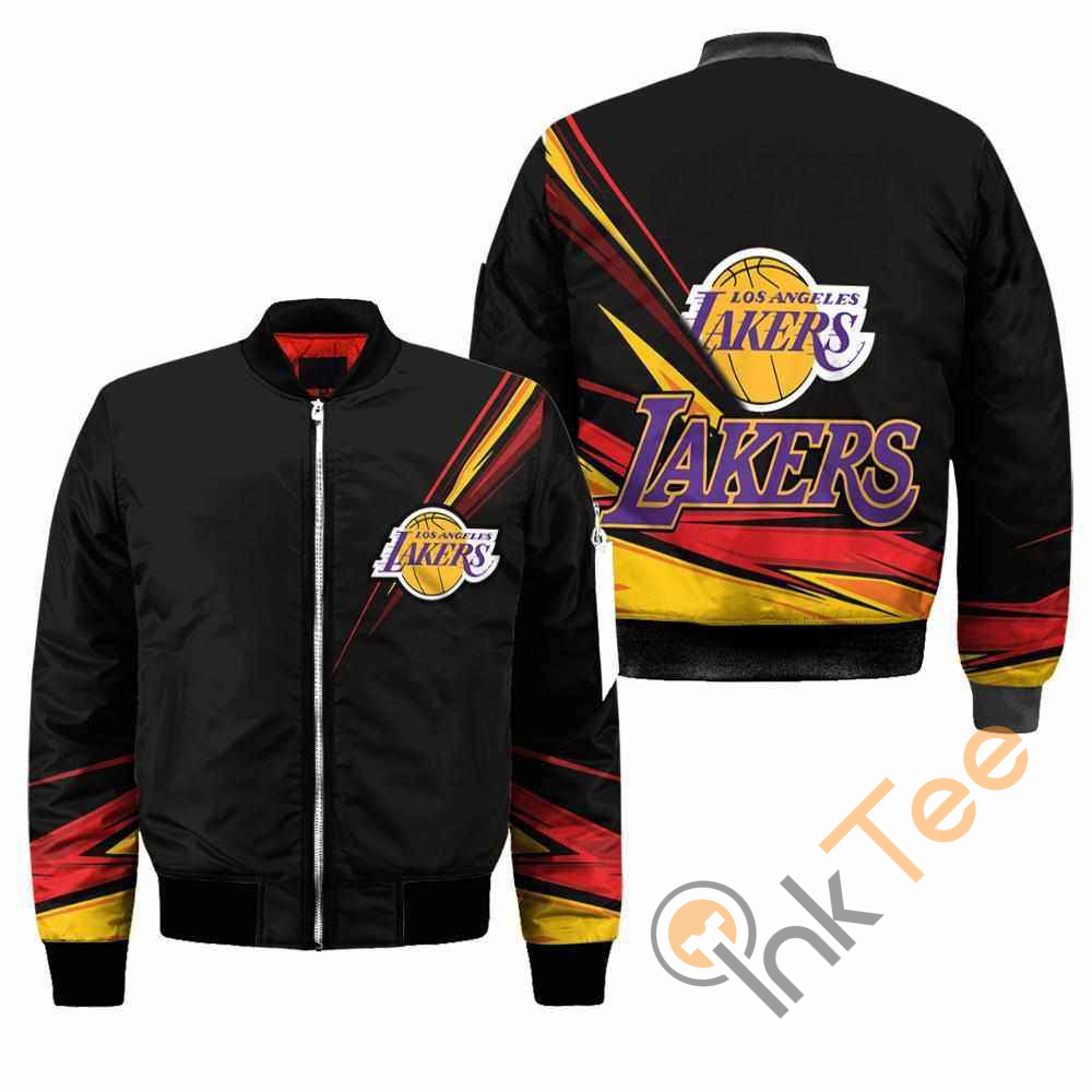 Los Angeles Lakers NBA Black Apparel Best Christmas Gift For Fans Bomber Jacket
