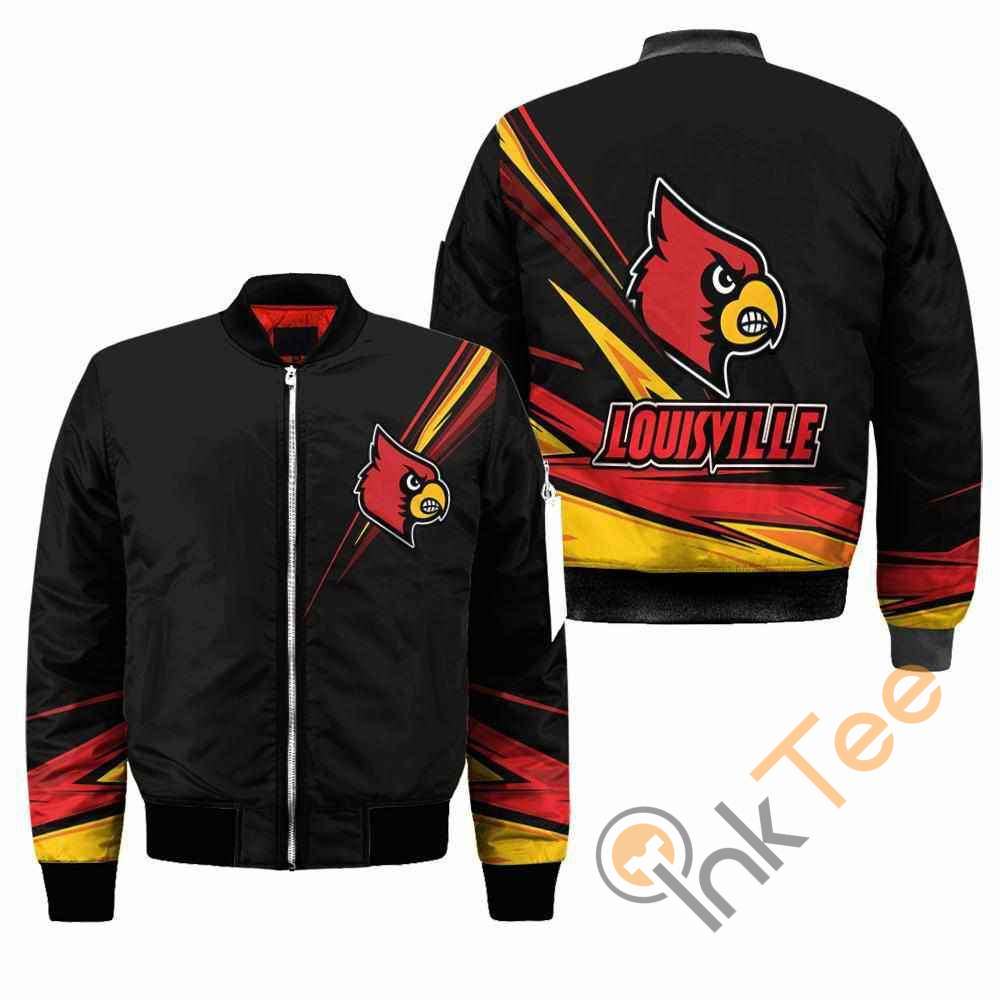 Louisville Cardinals NCAA Black Apparel Best Christmas Gift For Fans Bomber Jacket