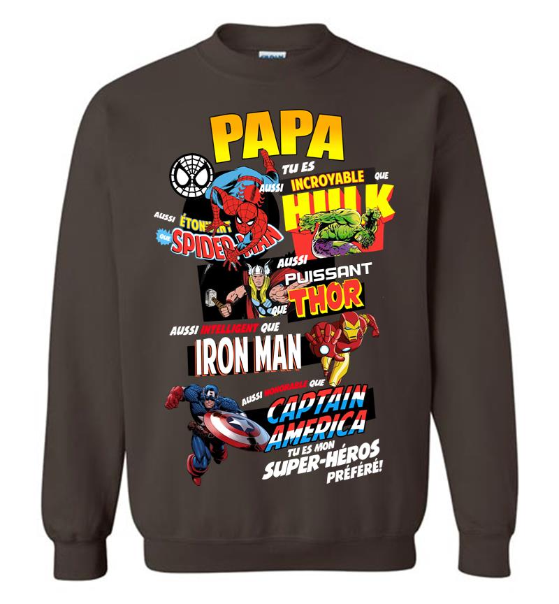 Inktee Store - Avenger Superhero Marvel Characters Sweatshirt Image