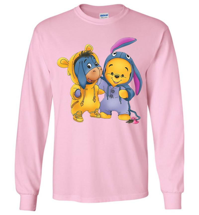 Inktee Store - Baby Eeyore And Pooh Long Sleeve T-Shirt Image