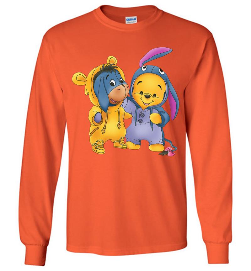Inktee Store - Baby Eeyore And Pooh Long Sleeve T-Shirt Image