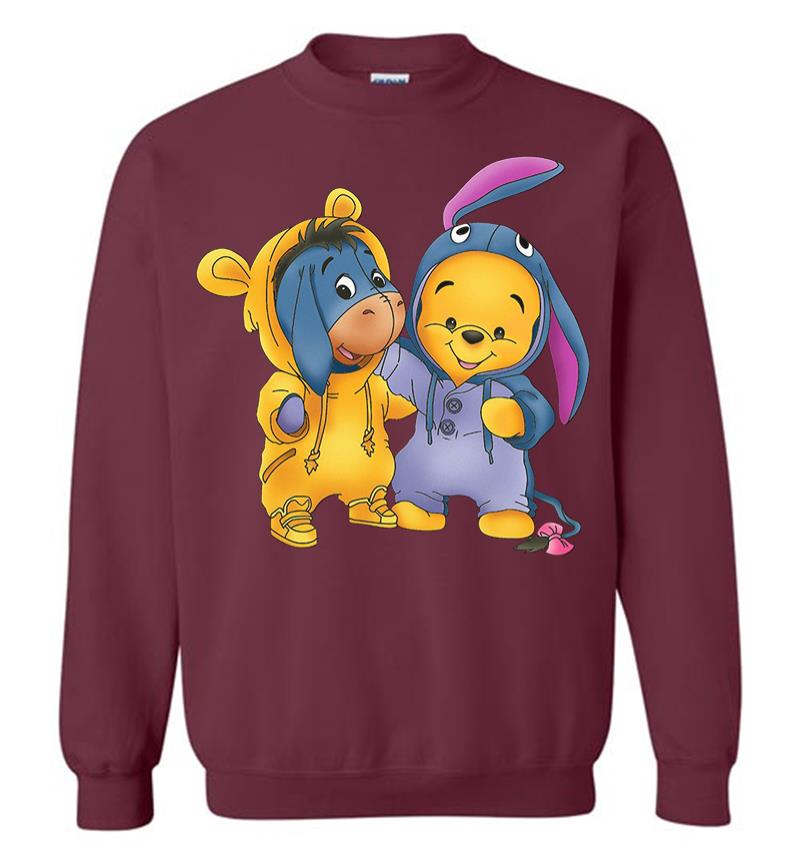 Inktee Store - Baby Eeyore And Pooh Sweatshirt Image