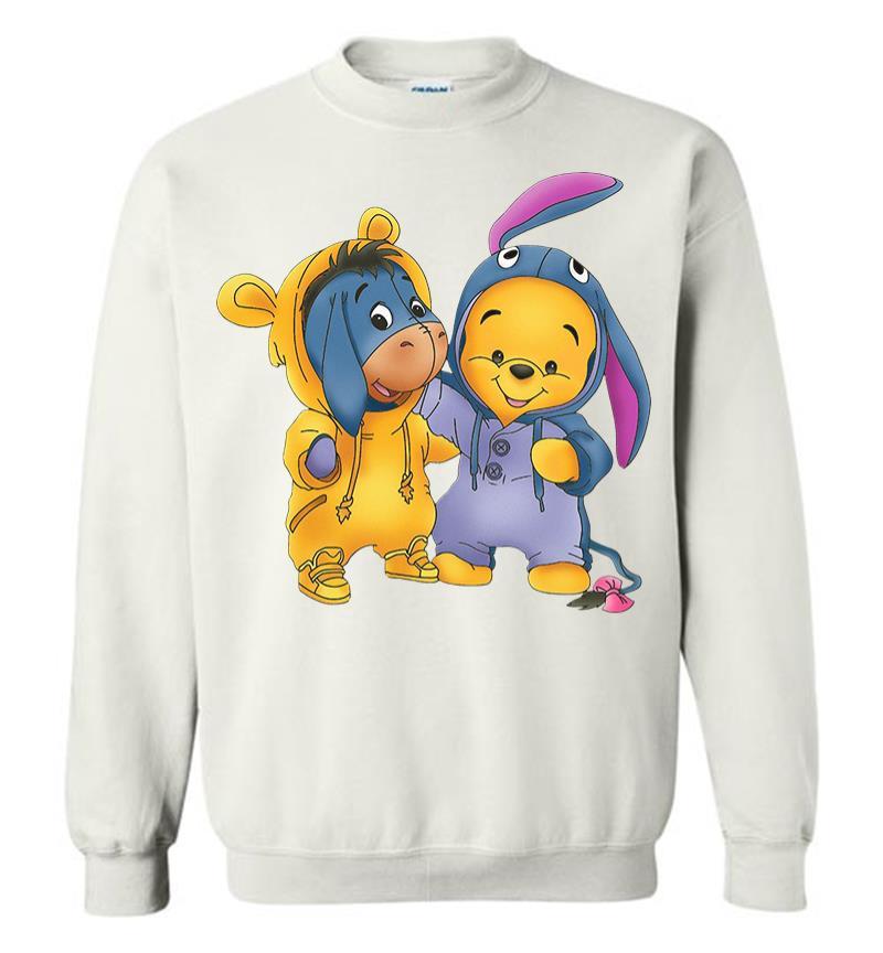 Inktee Store - Baby Eeyore And Pooh Sweatshirt Image