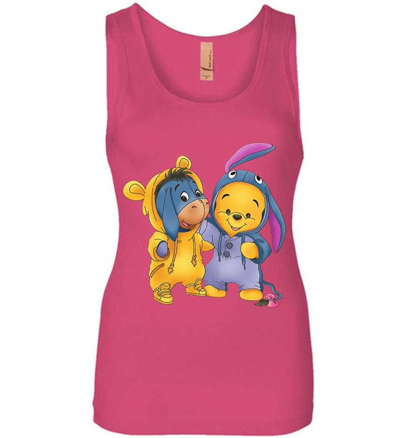 Inktee Store - Baby Eeyore And Pooh Women Jersey Tank Top Image
