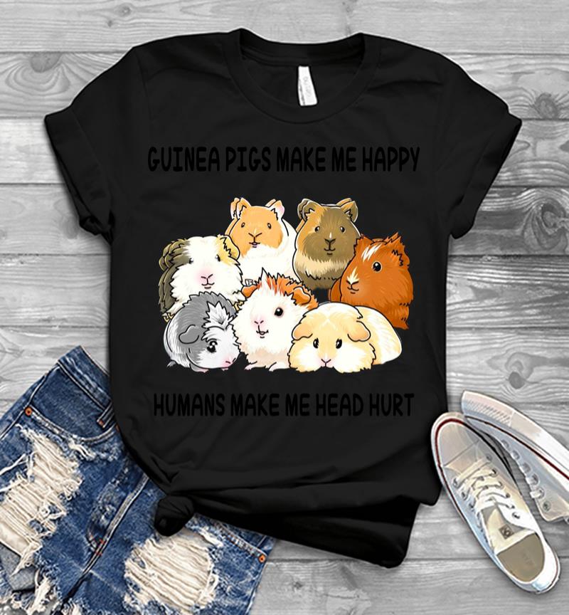 Guinea Pigs Make Me Happy Men T-Shirt