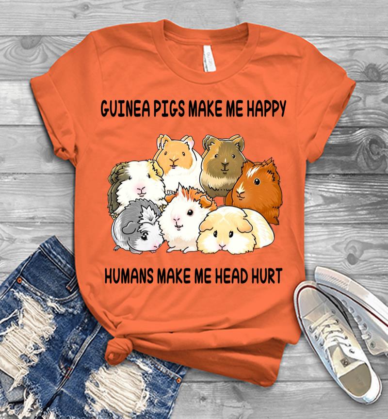Inktee Store - Guinea Pigs Make Me Happy Men T-Shirt Image