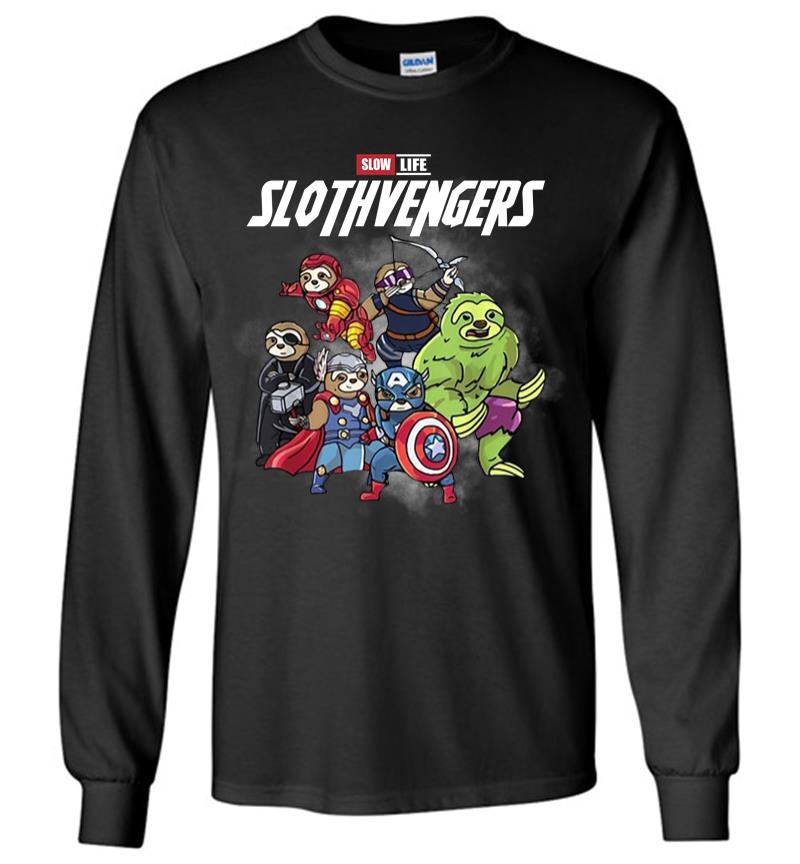 Official Slow Life Slothvengers Long Sleeve T-Shirt