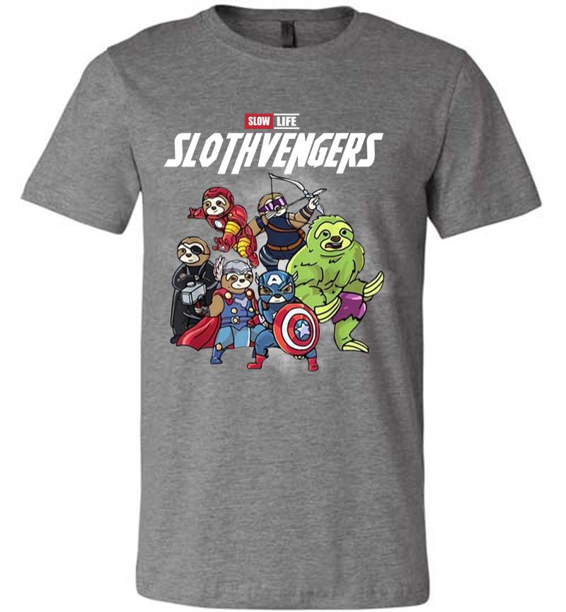 Inktee Store - Official Slow Life Slothvengers Premium T-Shirt Image
