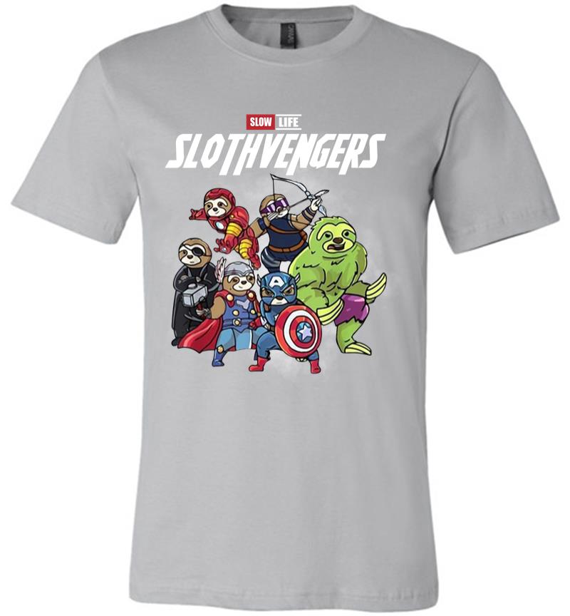 Inktee Store - Official Slow Life Slothvengers Premium T-Shirt Image