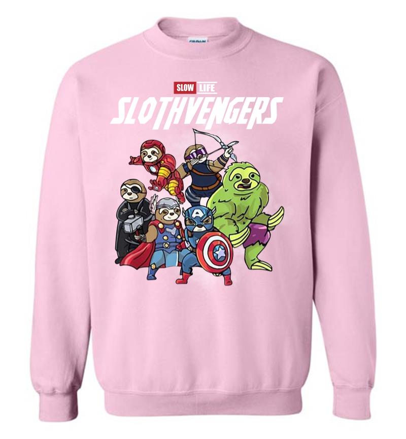 Inktee Store - Official Slow Life Slothvengers Sweatshirt Image