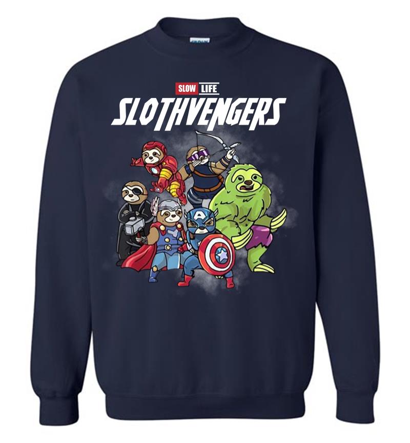 Inktee Store - Official Slow Life Slothvengers Sweatshirt Image