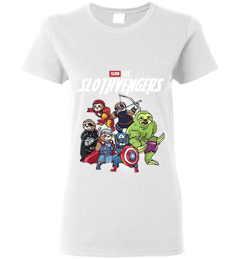 Inktee Store - Official Slow Life Slothvengers Women T-Shirt Image