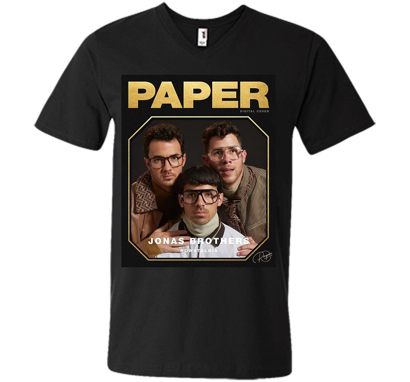 Paperpictureday Jonas Brothers V-Neck T-Shirt