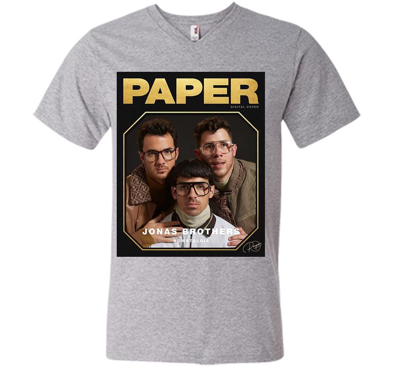 Inktee Store - Paperpictureday Jonas Brothers V-Neck T-Shirt Image