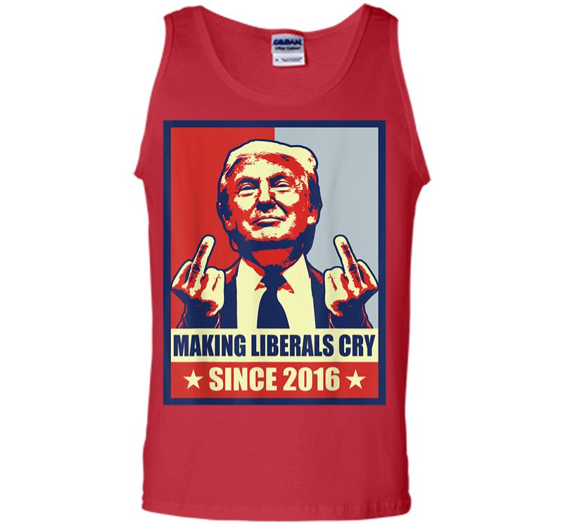 Inktee Store - Pro President Donald Trump Gifts 2020 Making Liberals Cry Men Tank Top Image